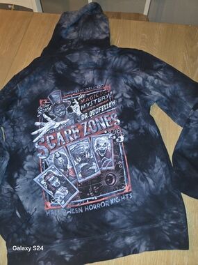 Mens L Universal Studios Halloween Horror Nights Tie Dye Hoodie Sweatshirt